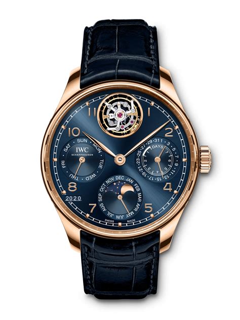 iwc portoghese blue|iwc portugieser tourbillon.